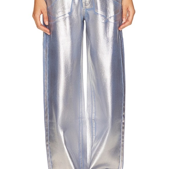 Superdown Aisha Jean Metallic Silver - Picture 2 of 8